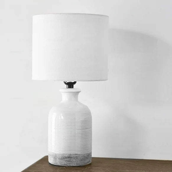 Grey & White Ceramic Lamp  PD Home   