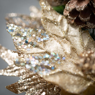 Poinsettia/Pine Pick Sullivans Home Decor