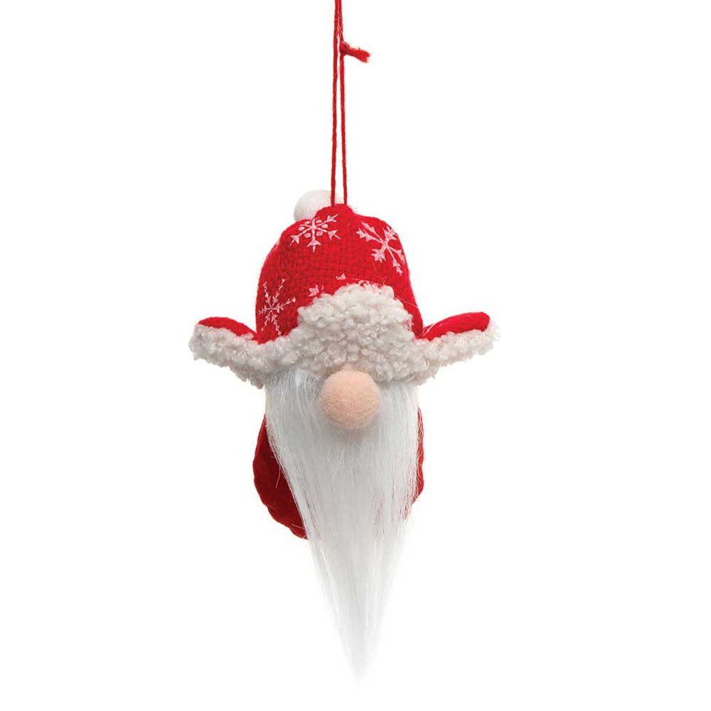 Flap Hat Gnome Ornament  MeraVic Red  