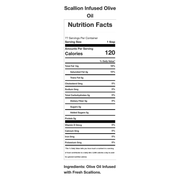 Infused EVOO - Scallion Flavored Olive Oil Opal and Olive   