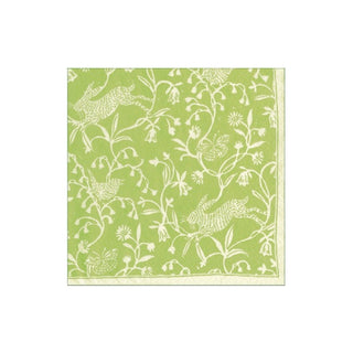 Cocktail Napkin - Hedgerow - Moss Green