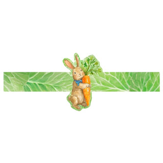 Bunny's Carrot Die Cut Paper Napkin Rings - 8 count