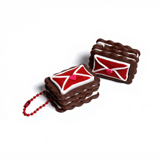 Love Note Sandwich Cookie Clicky Fidget Keychain 3D Prints 3D Prints by Anthony