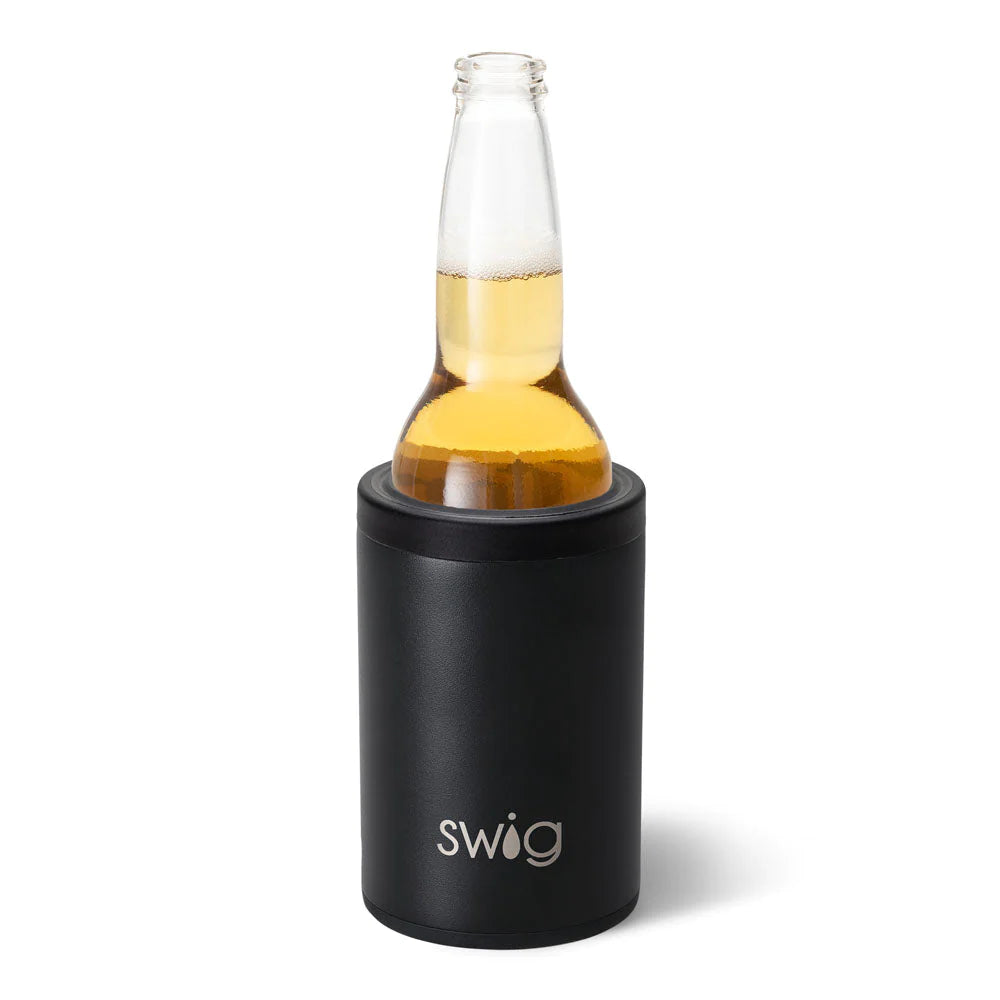 Can/Bottle Cooler - Black  Swig Life   