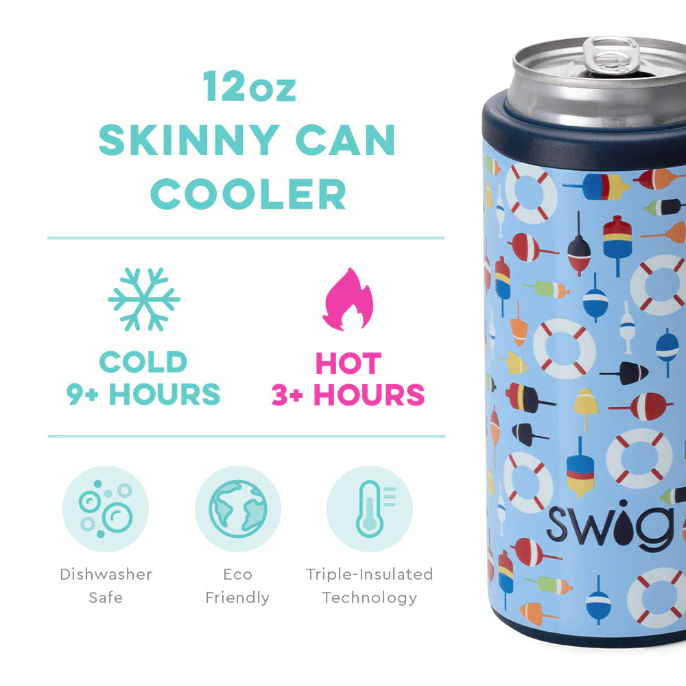 Skinny Can Cooler - Bobbing Buoys  Swig Life   