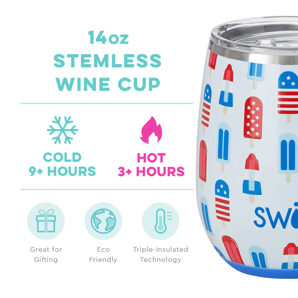 Stemless Wine Cup - 14oz - Rocket Pop  Swig Life   