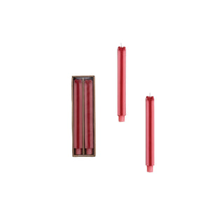 Unscented Package Shaped Taper Candles in Box, Pink & Red Candles Creative Co-Op