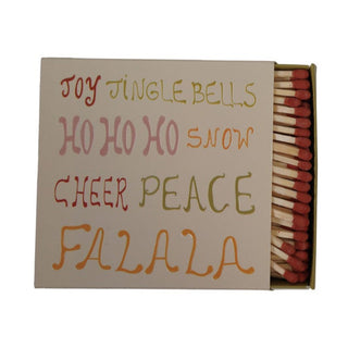 4-1/4"L Safety Matches in Matchbox with Holiday Design Matches Creative Co-Op Falala