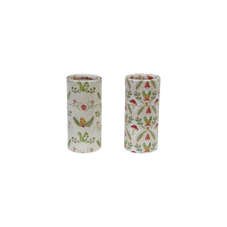 Safety Matches in Tube Matchbox with Seasonal Pattern Matches Creative Co-Op