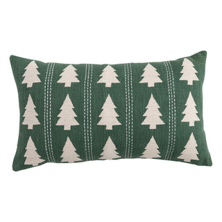 Lumbar Pillow with Trees Pattern, Embroidery & Stitching Pillow Creative Co-Op