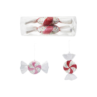 Oversized Foam Candy Ornaments with Glitter & Beads Ornaments Creative Co-Op