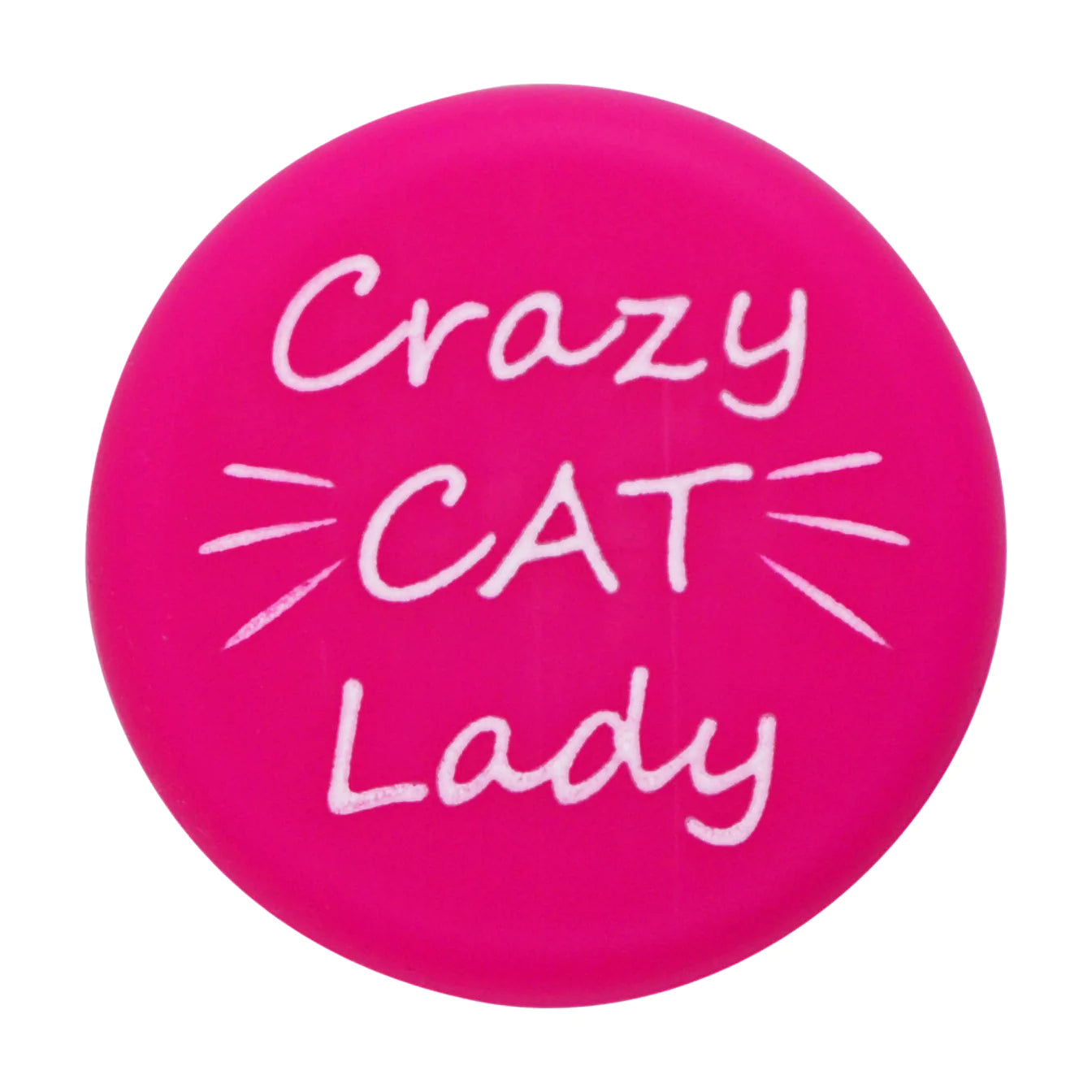 Crazy Cat Lady (Pink) Wine Cap  Capabunga   