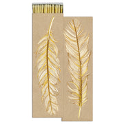Matches - Ruffled Feather - Gold Foil - White  HomArt   