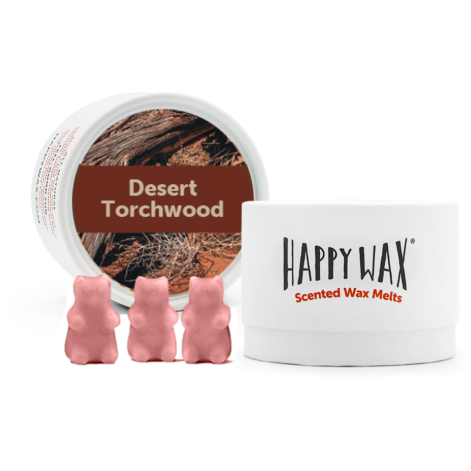 Desert Torchwood Wax Melts - Eco Tin (3.6 oz)  Happy Wax   