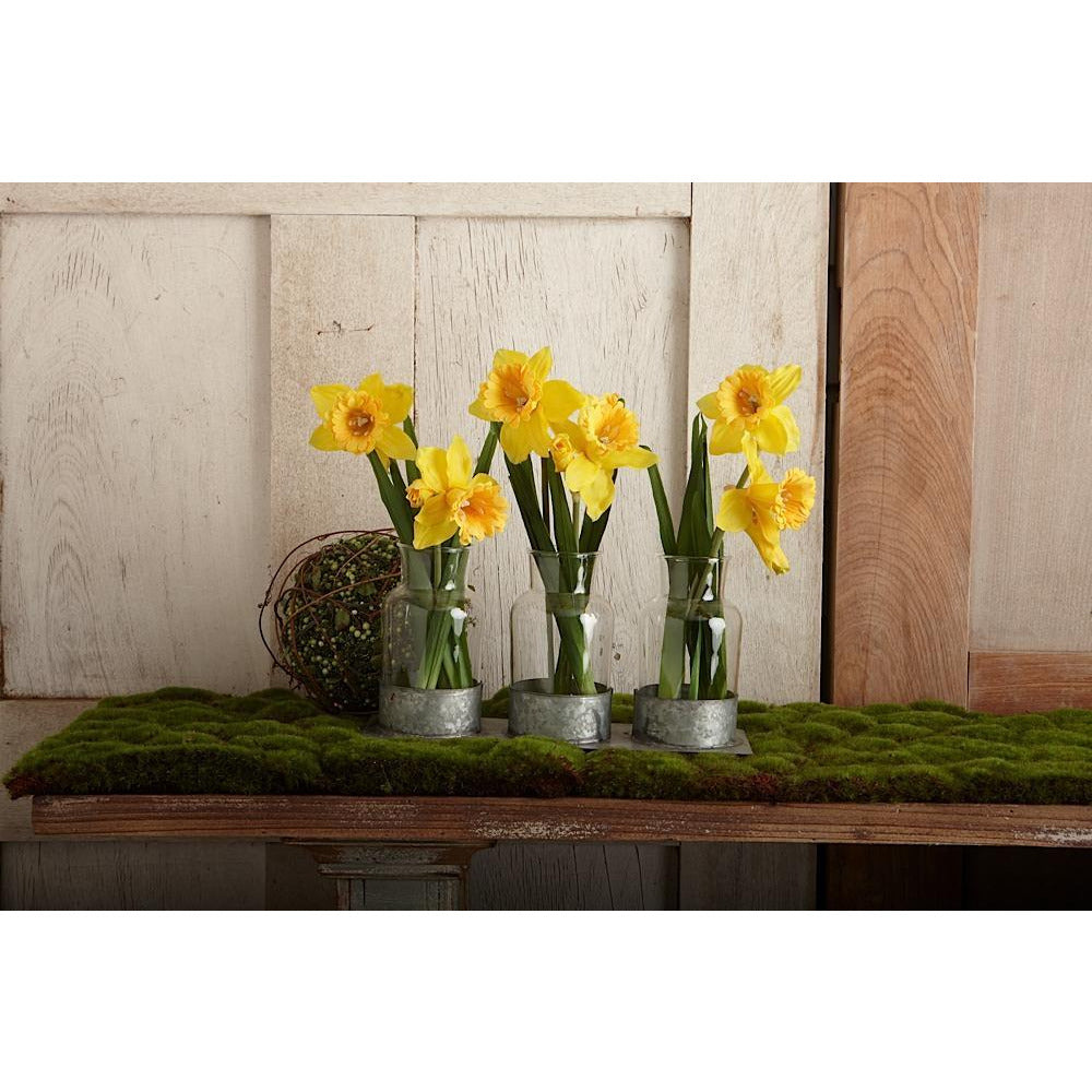Yellow Real Touch Daffodil w/Double Bloom  K&K   