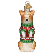 Christmas Corgi Ornament  Old World Christmas   