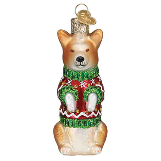 Christmas Corgi Ornament  Old World Christmas   