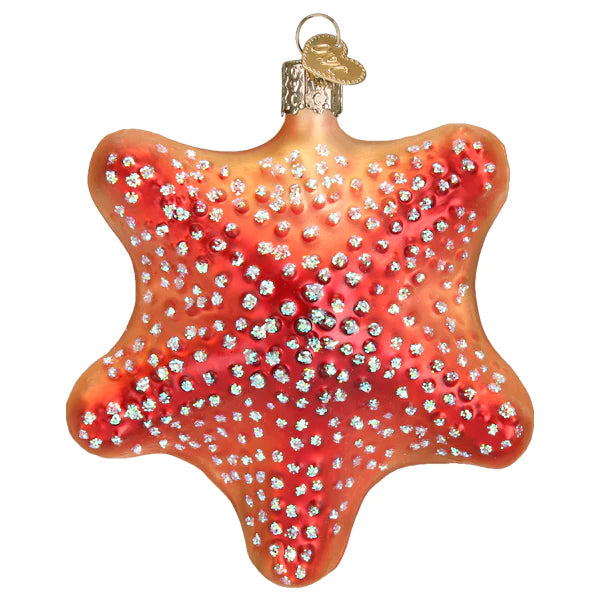 Red Starfish Ornament  Old World Christmas   