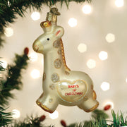 Baby's First Christmas Giraffe Ornament  Old World Christmas   