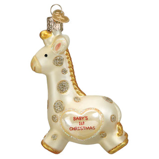 Baby's First Christmas Giraffe Ornament  Old World Christmas   