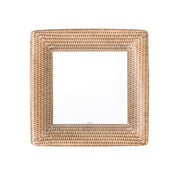 Rattan Salad/Dessert Plates Square  Caspari   