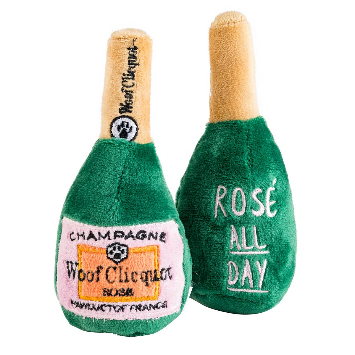 Woof Clicquot Rose' Champagne Bottle  Haute Diggity Dog Small  