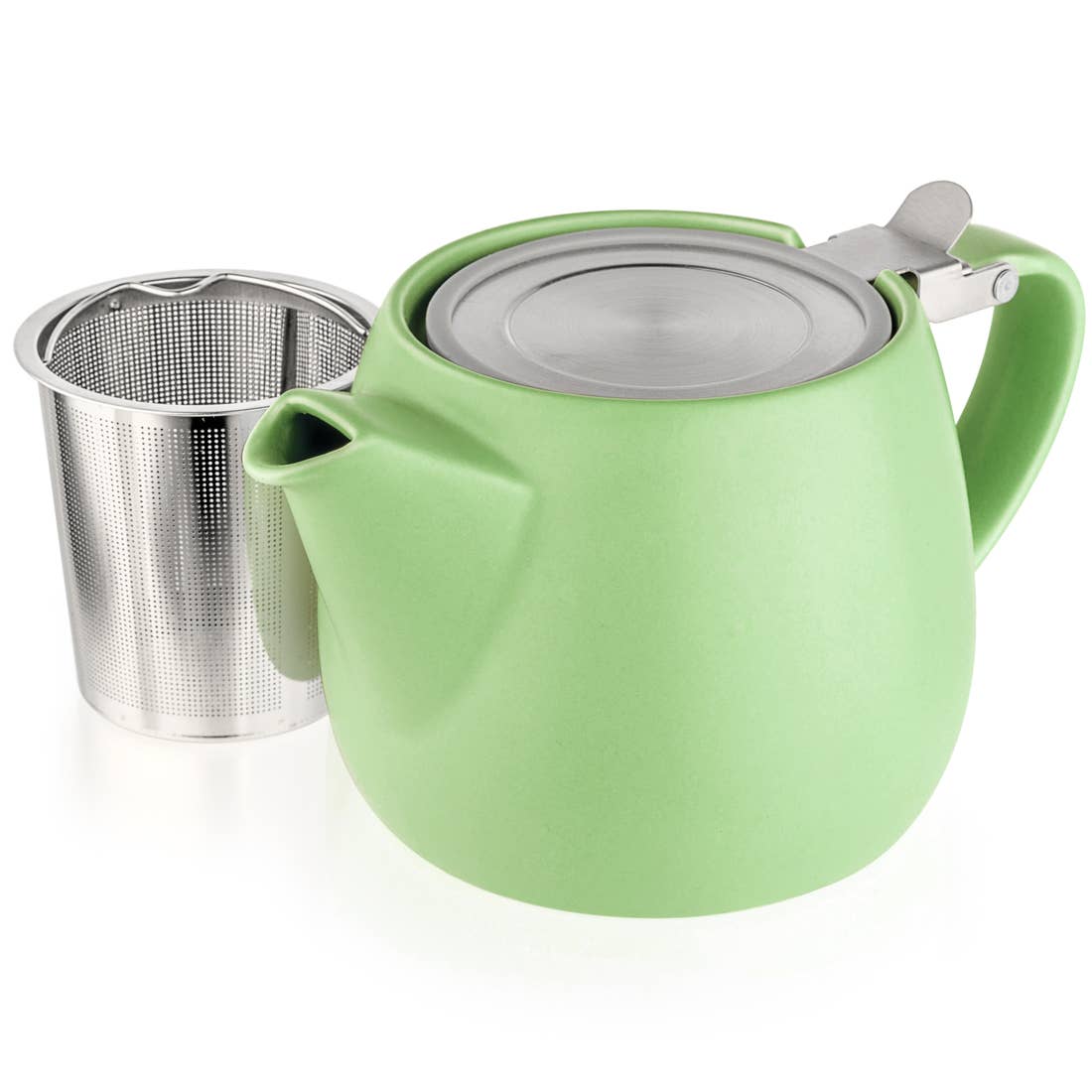 Pluto Lime Porcelain Teapot 18.2 oz.  TEALYRA   