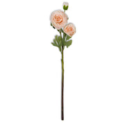 Peach Triple Bloom Ranunculus Stem Artificial Flora K&K   