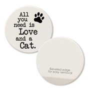 Car Coaster Love and a Cat  Tipsy Coasters & Gifts   