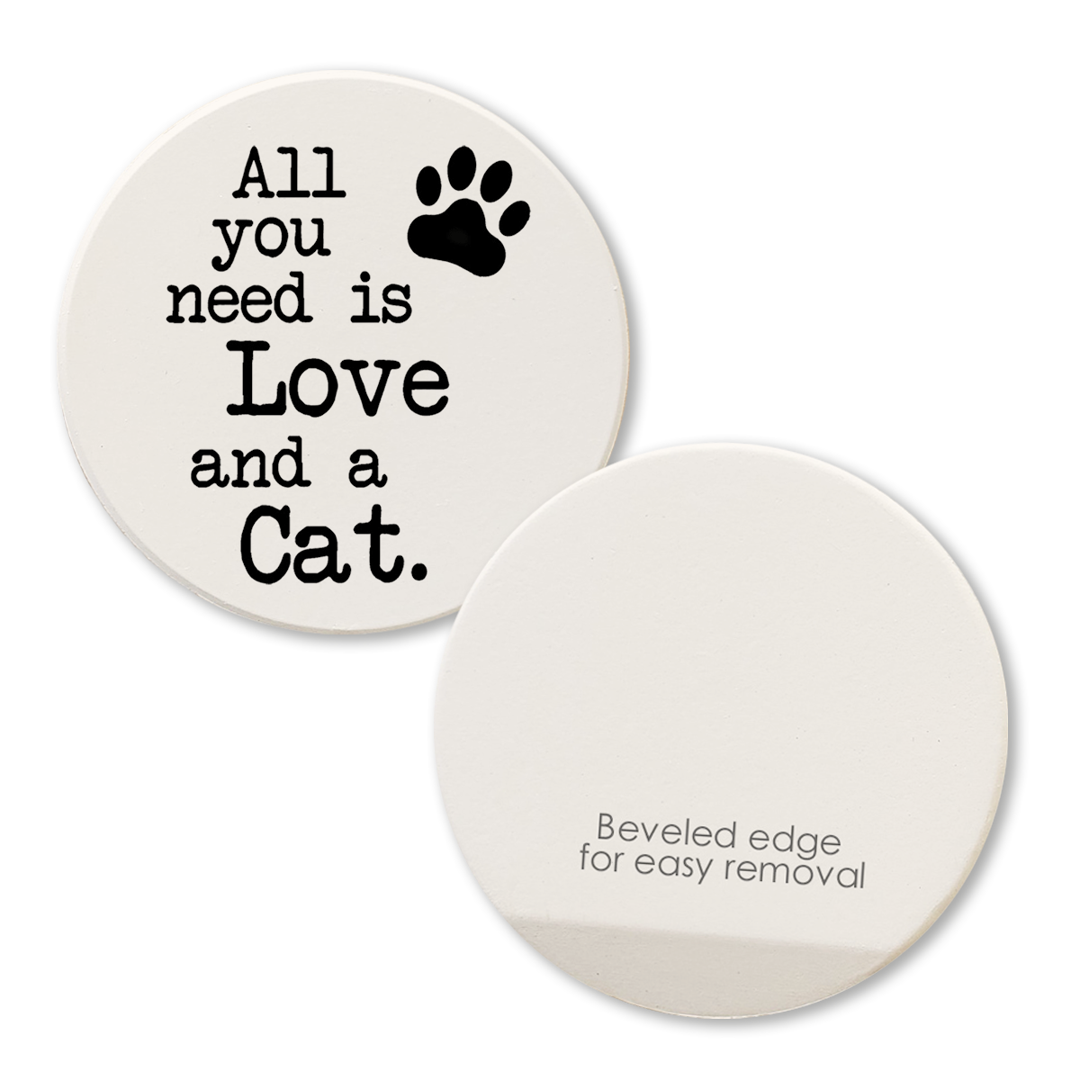 Car Coaster Love and a Cat  Tipsy Coasters & Gifts   