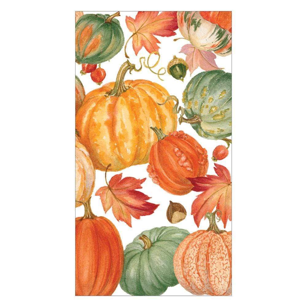 Guest Towel Napkin - Pumpkin Field White