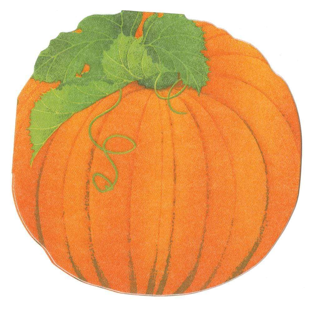 Luncheon Napkin - Pumpkin Die Cut  Caspari   