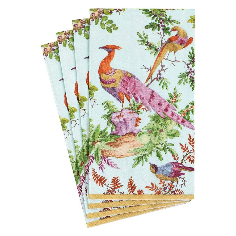 Guest Towel Napkin - Chelsea Birds Celadon  Caspari   