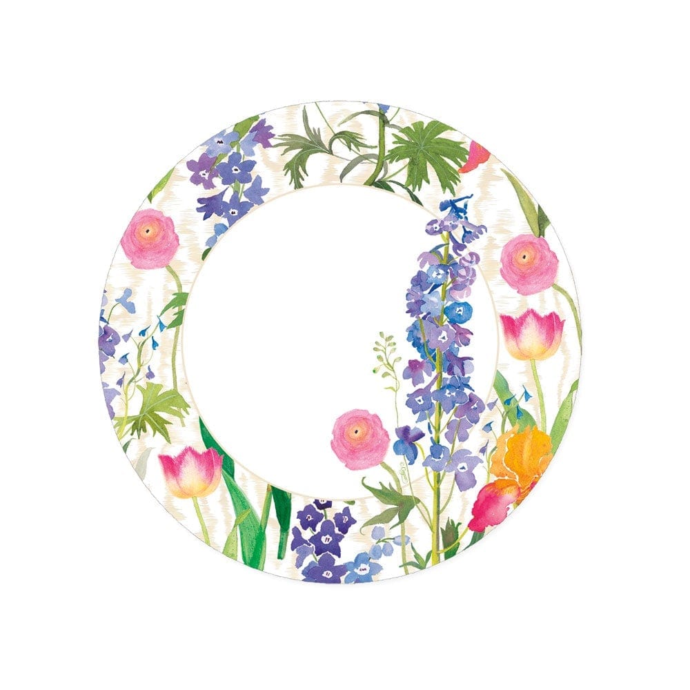 Summer Garden White - Salad/Dessert Plates  Caspari   