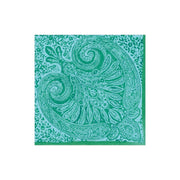 Cocktail Napkin - Paisley Medallion Turquoise Paper Napkins Caspari   