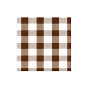 Cocktail Napkin - Gingham Chocolate  Caspari   