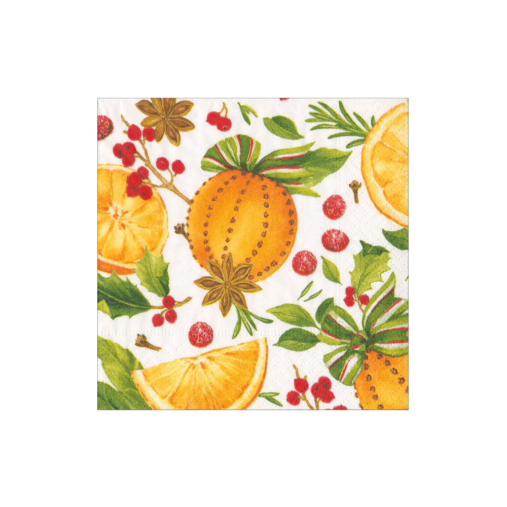 Cocktail Napkin - Orange Spice  Caspari   