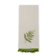 Cream Towel w/Embroidered Fern  K&K   