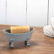 Mini Gray Bathtub Soap Dish  Foreside Home & Garden   