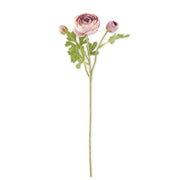 Real Touch 3 Head Ranunculus Stem - 23"  K&K Purple  