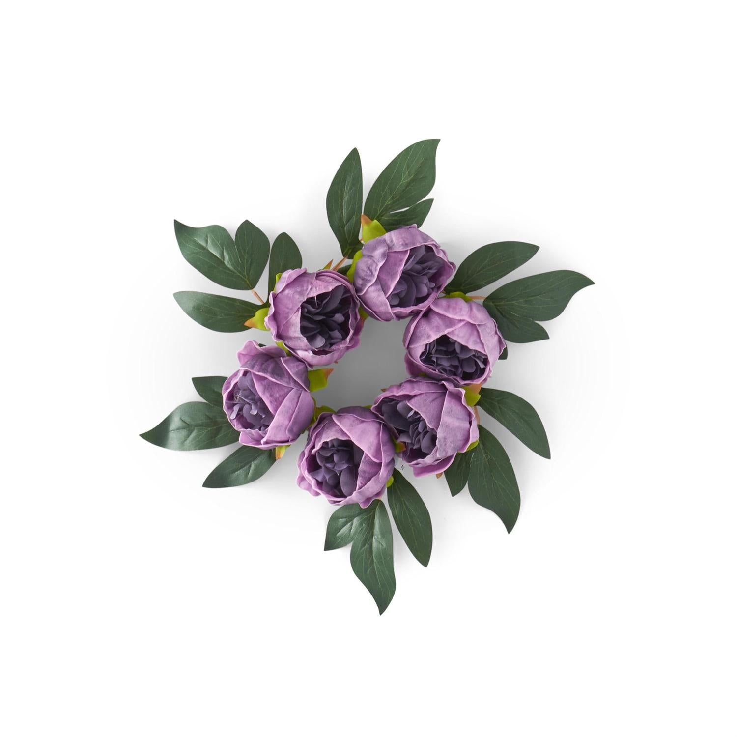 Real Touch Peony Candle Ring  K&K Purple  