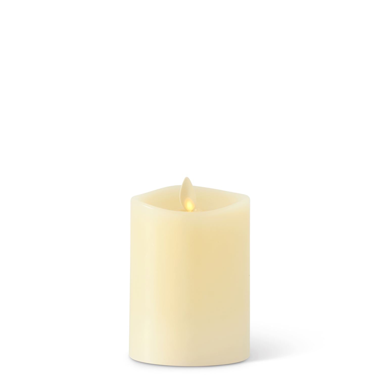 Luminara - Indoor Flameless Pillar - 3" DIa - Ivory Flameless Candles K&K Small  