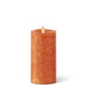 Orange Wax Luminara Medium Indoor Pillar Candle  K&K Medium  