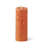 Orange Wax Luminara Medium Indoor Pillar Candle  K&K Large  