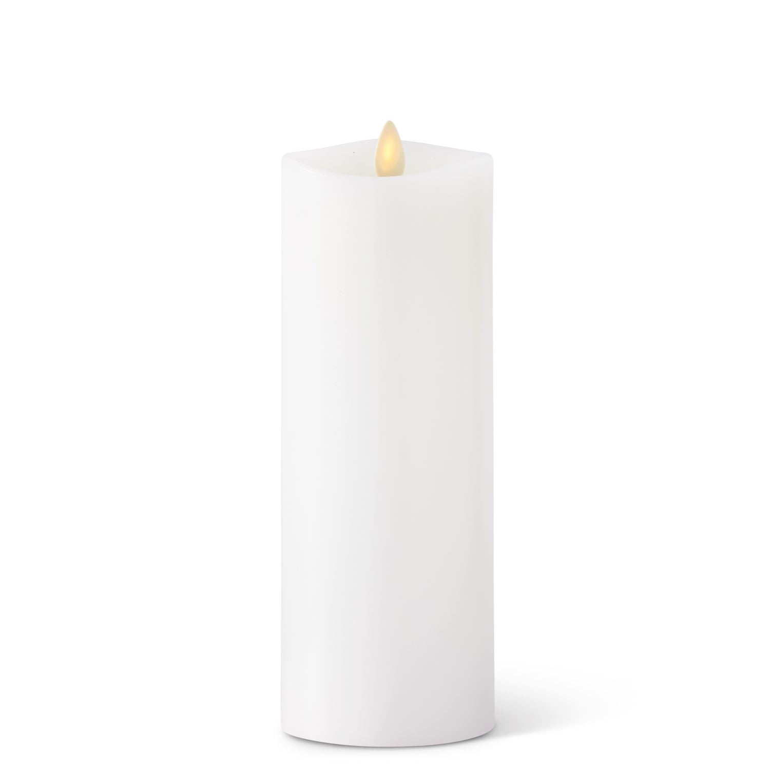 Luminara - Indoor Flameless Pillar - 3" DIa - White Flameless Candles K&K Large  