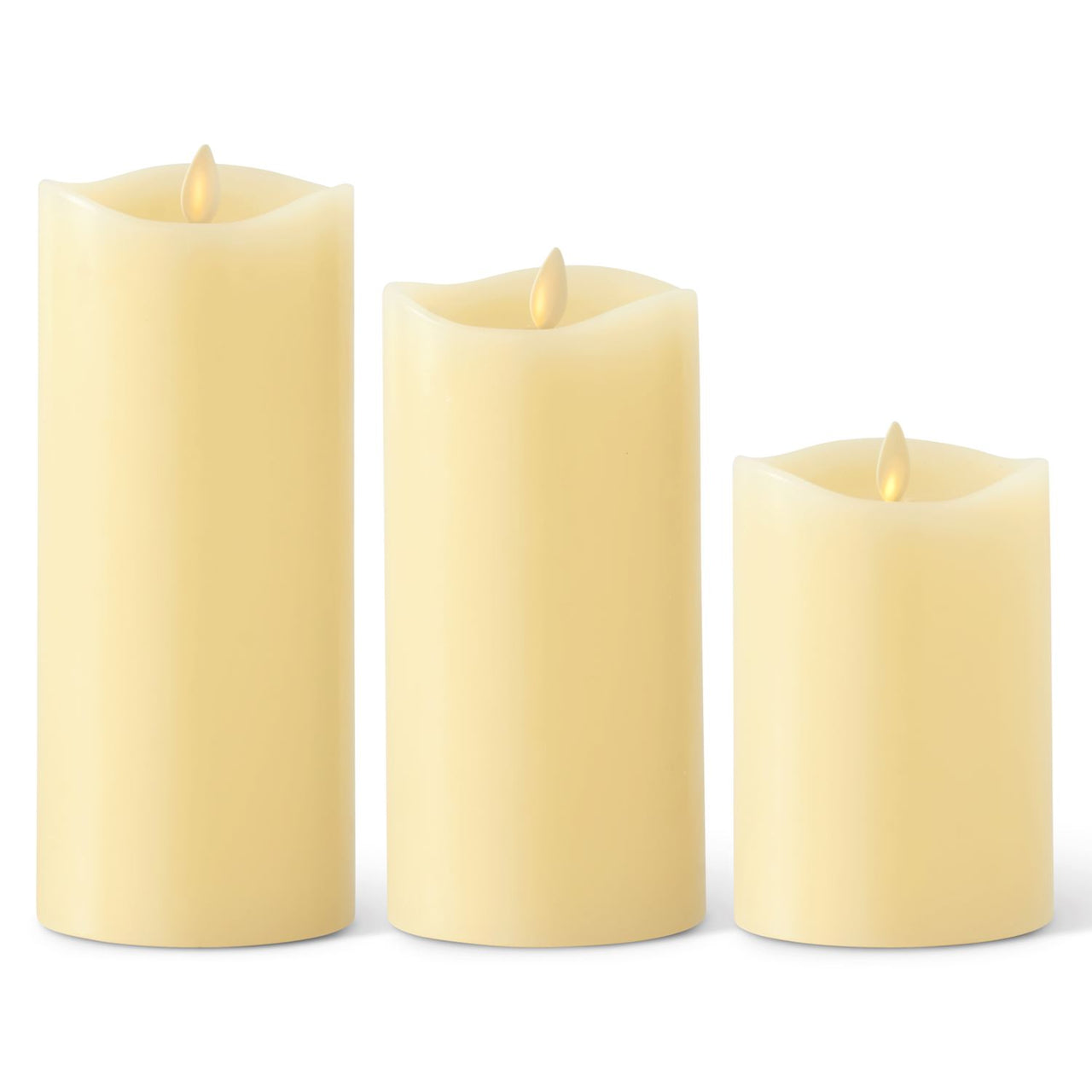 Ivory Wax Luminara 3.5" Indoor Pillar Candle  K&K   