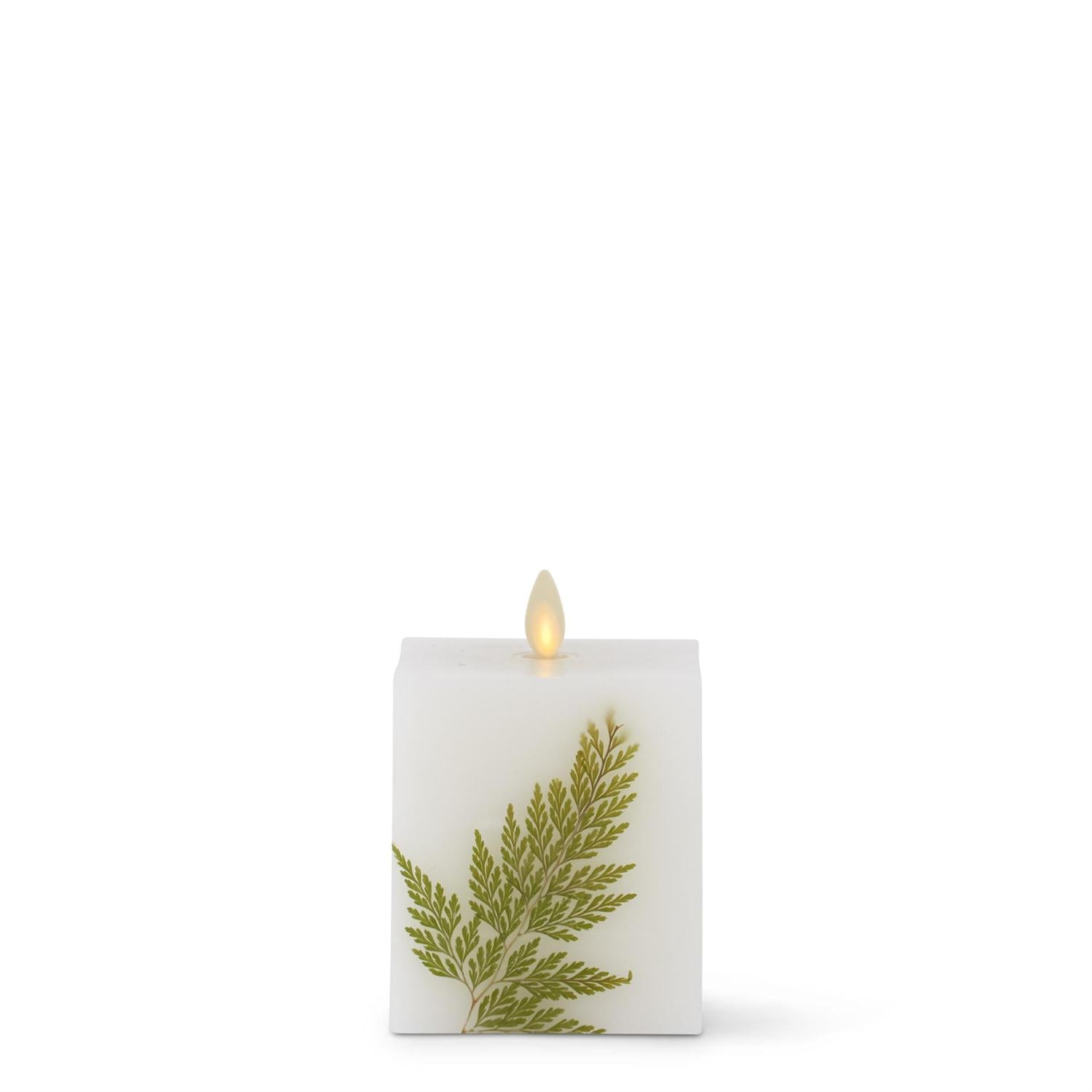 Luminara -  Indoor Flameless - Square Fern Flameless Candles K&K Small  