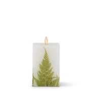 Luminara -  Indoor Flameless - Square Fern Flameless Candles K&K Medium  