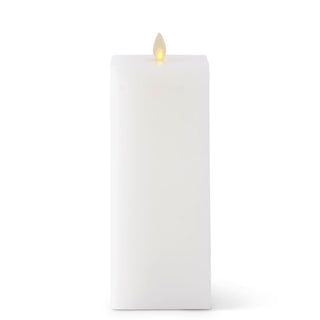 Luminara -  Indoor Flameless - Square White Flameless Candles K&K Large  