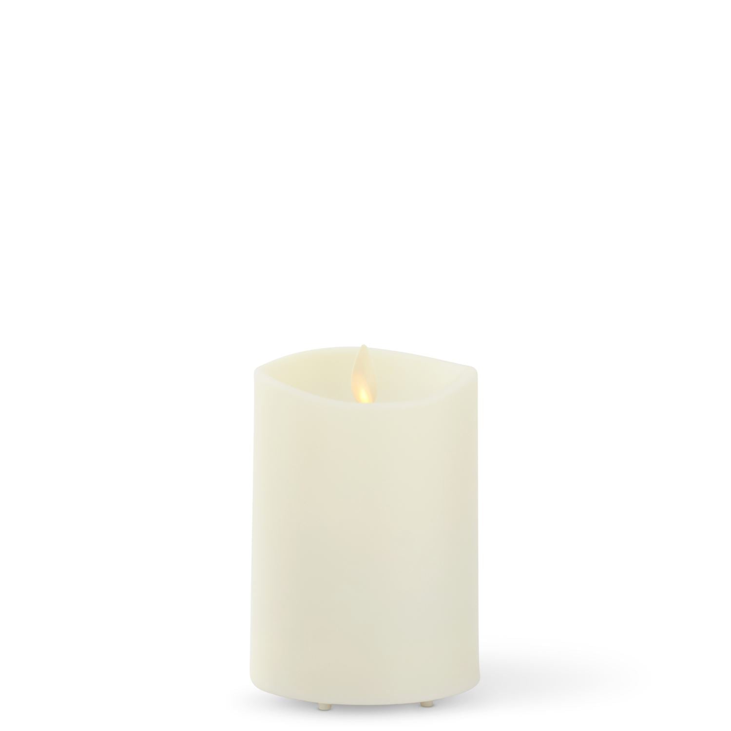 Luminara - Outdoor Flameless Pillar - Slim - Ivory Flameless Candles K&K Small  